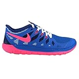 nike free blau rosa  Nike Free 5.0 (GS) Laufschuhe, Blau (Hypr Cblt/Hypr Pnk-Dp RYL Bl-W 400), 38 EU