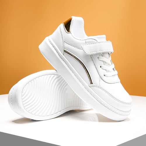 Boys Girls Antiskid Tennis Sneakers Lightweight Outdoor Casual Shoes Kids Leather Platform Walking Hard Sole Baby Shoes4
