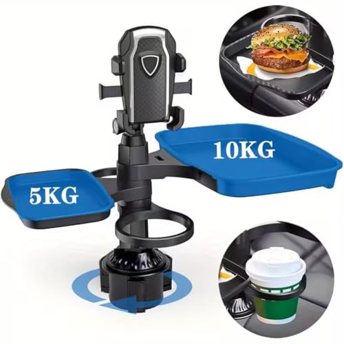 Bandeja portavasos giratoria 5 en 1 para auto miniatura 2