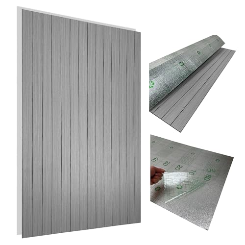 1,2 m², 2 paneles de pared de 100 x 60 cm, autoadhesivos, 2 unidades de PVC + espuma de polietileno de 2,8 mm, aspecto de madera, panel decorativo 3D para salón, dormitorio, baño, lavable y resistente
