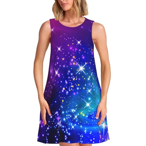 Robe d'été sans manches coupe ample pour camoufler les complexes