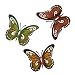 Metal Butterfly Wall Decor Butterfly Wall Art Indoor or Outdoor Fence Decor, Set of Three