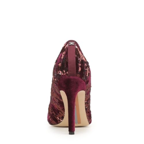Image of Sam Edelman Women's Hazel Pump, Merlot Sequin, 8 Medium