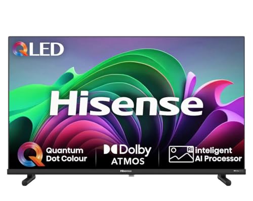 Hisense 32 Inch QLED Full HD Smart TV 32E5NQTUK - Quantum Dot Colour, HDR & Dolby Atoms, HDMI, Youtube, Netflix, Apple Tv+ and Disney+
