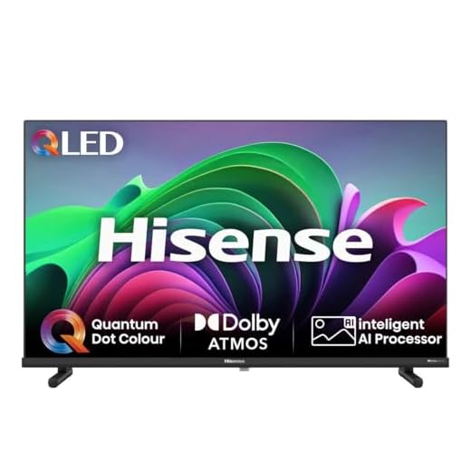 Hisense 32 Inch QLED Full HD Smart TV 32E5NQTUK - Quantum Dot Colour, HDR & Dolby Atoms, HDMI, Youtube, Netflix, Apple Tv+ and Disney+