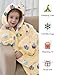 Wearable Blanket Hoodie for Kids All Patterns Oversized Sherpa Blanket Sweatshirt Giant Cozy Flannel Sweater Blanket