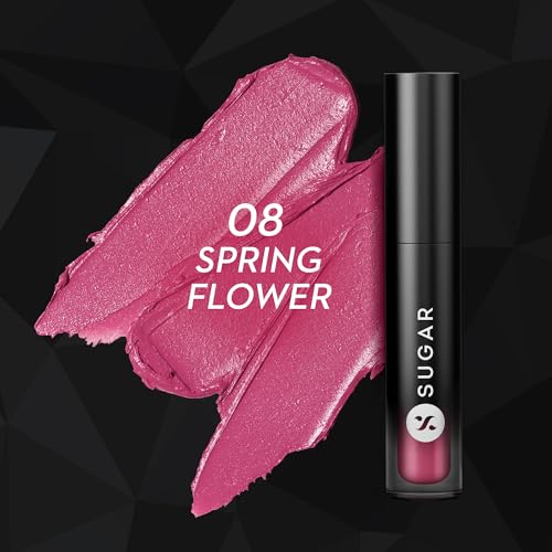 Image of SUGAR Cosmetics Mousse Muse Lip Cream | Lasts 24+ Hrs | Creamy Mousse Lipstick | Waterproof & Smudgeproof | 5ml - 08 Spring Flower