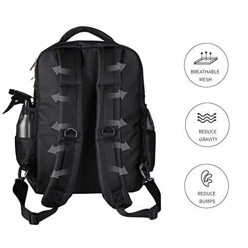 Mochila Barber Supplies Barber Clippers para barbeiro, com 1 peça de capa de barbeiro e escova de ba