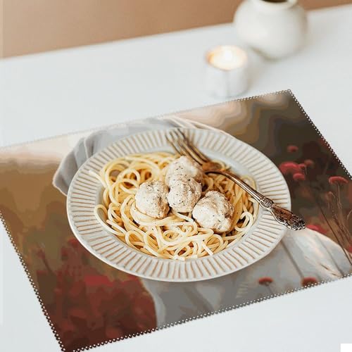 Set de table facile à nettoyer pour protéger la table des taches de repas - 7