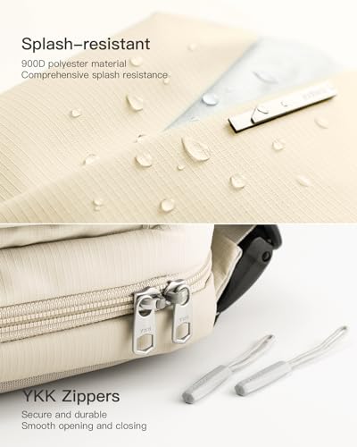 Image of Inateck Sling Bag, Stylish Crossbody Bag with Adjustable Shoulder Strap, Water-Resistant Shoulder Bag for Men and Women Multipurpose Sling Bag (Beige)