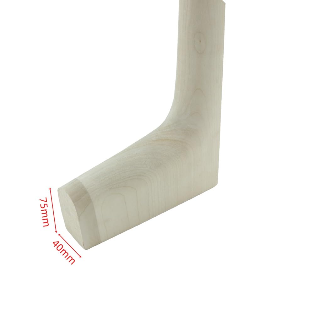 Manico verticale per contrabbasso 3/4, in legno d'acero, per riparazioni fai da te, ideale per strumenti di qualità, progetti, contrabbassi, sostituzione non porosa non finita (3/4)