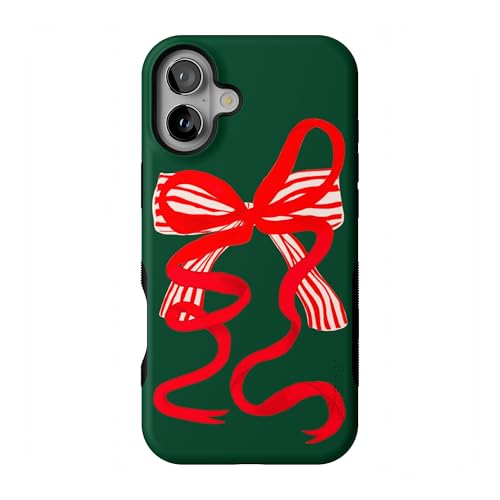 Casely iPhone 16 Plus Case | Santa's Favorite | Holiday Bow | Bold Protective Design | MagSafe Compatible Design