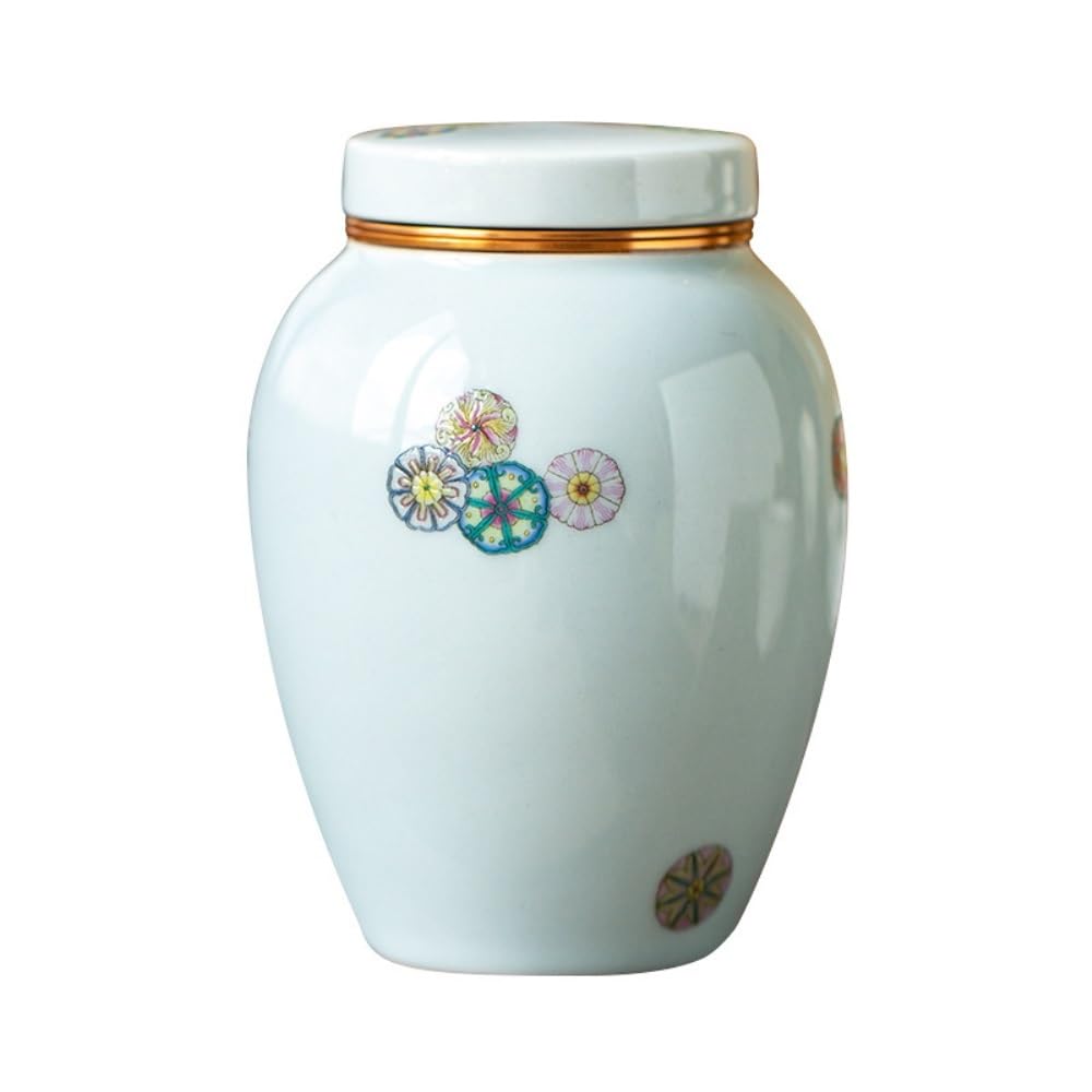 Organizador de Bolsitas de Té Recipiente de cerámica for almacenar té suelto, pequeño recipiente sellado, for condimentos de cocina, juego de té, un solo recipiente, vacío Organizador de Té Contenedor