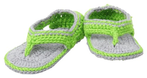 Jefferies Socks Baby-Girls Newborn Sporty Sandal Girl Bootie, Lime, Newborn
