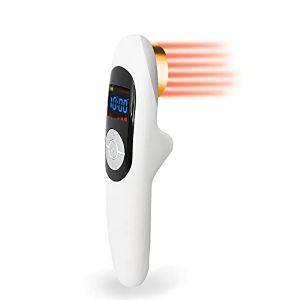 Pain Relief Cold Laser Therapy Device Red Light Portable Handheld Unit 650nm+808nm, Works Worldwide, 110v - 220v, for Joints, Muscles, Shoulders, Elbows, Knees, Back Treatment