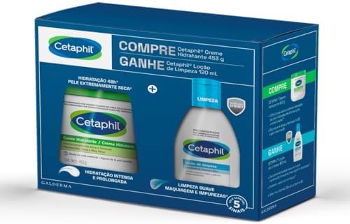 Kit Cetaphil Creme Hidratante 453g + Loção de Limpeza 120mL