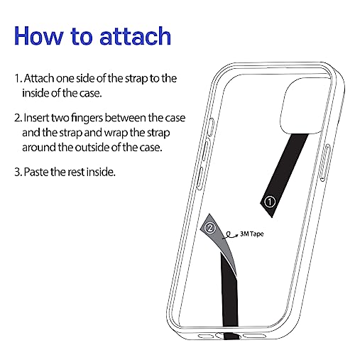 Sangle de téléphone portable non élastique araree Monoloop Kamel bleu