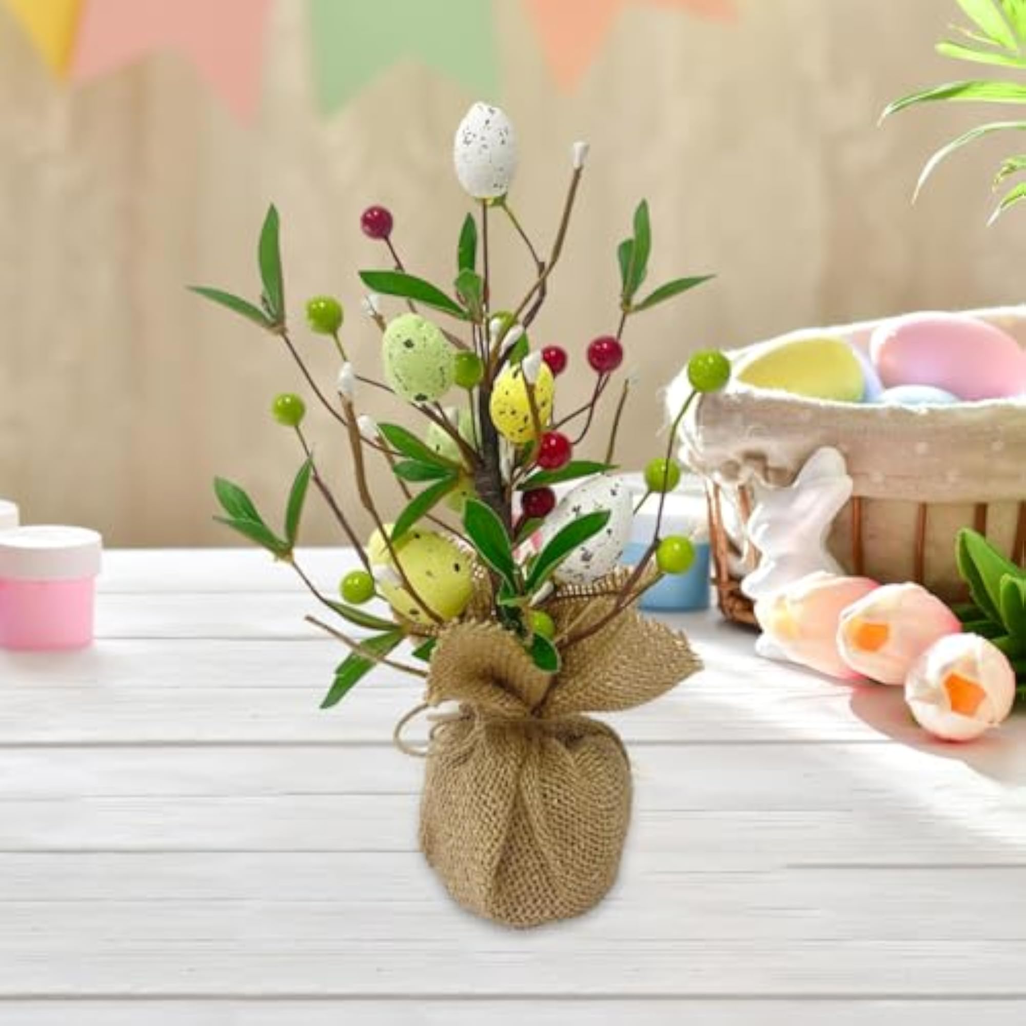Durable Multicoloured Easter Egg Tree Decoration