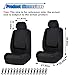 LAINLOY 2 Pack Car Seat Covers, Breathable Seat Protectors, Anti-Slip Driver Seat Cover, Comfortable Front Seat Cover Set Universal Fit for Truck, SUV, Sedan, Airbag Compatible (Black)