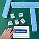 Lyreh 4stk Mahjong-Linienfinder, 15,5x5cm Kompakter Mahjong Kartenlinienführer Regelleser aus Kunststoff für Anfänger Liebhaber Traditioneller Tischspiele(Blau)