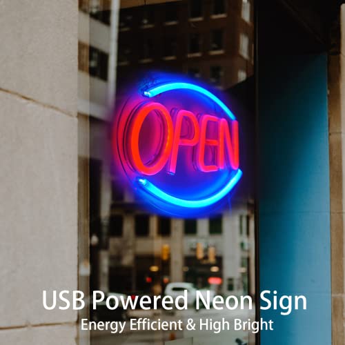 Open Neon Sign Lights 18'X 8.7' Big Led Wall Light Art Decor Novel Night Neon Lamps Powered By Usb Wire For Bedroom,Home,Bars,Cafes,Party,Christmas,Holiday Decorations #TOP2