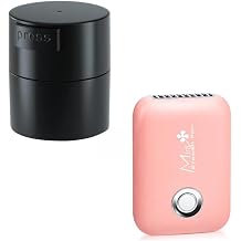 Buqikma Eyelash Extension Glue Jar Storage Tank + Eyelashes Rechargeable Fan