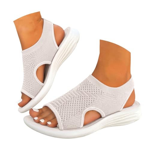 Hotter Sandals for Women Wide Fit 2026 New Orthopedic Beach Summer Shoes Ladies Wide Fit Walking Slip on Platform Casual Slingback Comfy Sandals with Arch Suppor Running Shoes Women