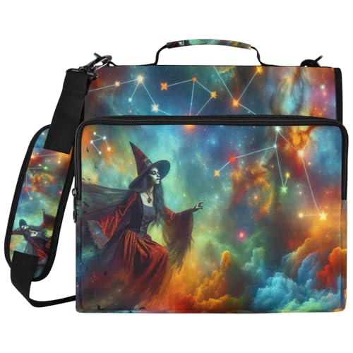Witch Clouds �o�C���_�[�o�b�O�I�[�K�i�C�U�[ �W�b�p�[�t�@�C���P�[�X 3�����O�o�C���_�[�N���b�v�t�� �����m�[�g�p�\�R���X���[�u �w�Z��d���p