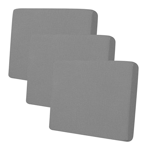 Image of Easy-Going Stretch 3 Pieces Oversized Couch Cushion Cover for Sofa Seat