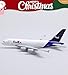 QIYUMOKE 1/400 A380 Model Plane for FedEx Diecast Metal Airplane Model kit for Airbus A380 (5.5-inch L) with Display Plane Stand for Adults Airplane Toy Aviation Gift or Desktop Collection