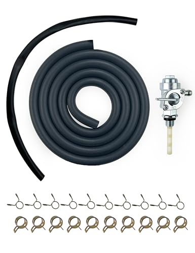 YAMAKATO M10X1.25mm Generator Petcock 3/16 Fuel Line Kit 310574GS for Champion 122.070400.05 Briggs 310573GS 193272GS 204743GS All Power Generac Firman Fuel Tank Shut Off Valve Gas Switch Selector