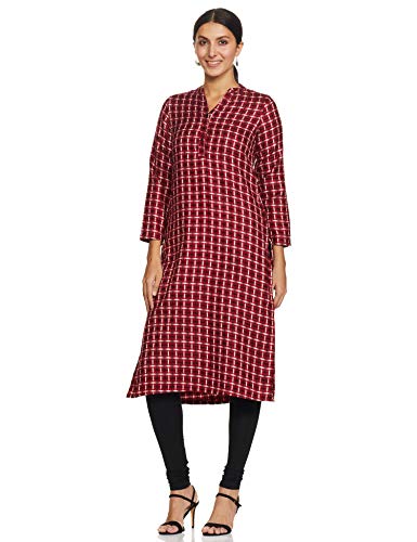 Image of Indigo by Clarks Women's Acrylic Straight Winter Kurta