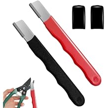 2 Pieces Garden Tool Sharpener, Garden Tool Blade Sharpener for Knife, Garden Knife Sharpener for Hedge Shears Scissors, Mini Sharpener for Gardening Pruner, Loppers