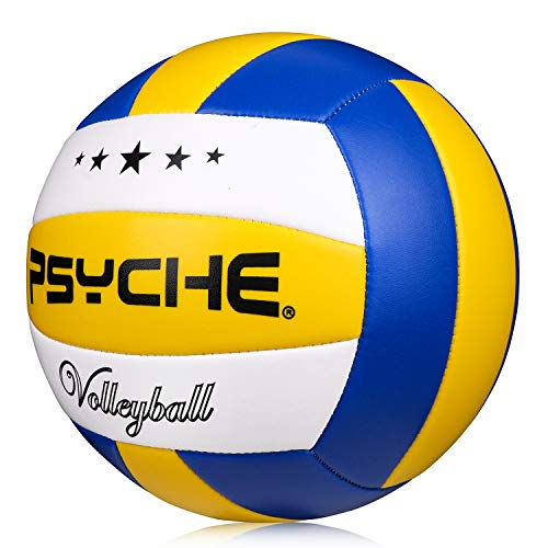 Wisdom Leaves Psyche Volleyball - Soft Indoor Outdoor Volleyball for Park Games Beach Play Beach VOLL Ball (Official Size 5)