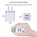 Charger Block, USB Wall Charger, Double USB Fast Charging Cube Block charger Box, 2.1A Phone CHARGERr Power Adapter 3Pack for iPhone 17 16 15 14 13 12 11 Pro Max XS XR X 8 Samsung Galaxy S25 Ultra A17