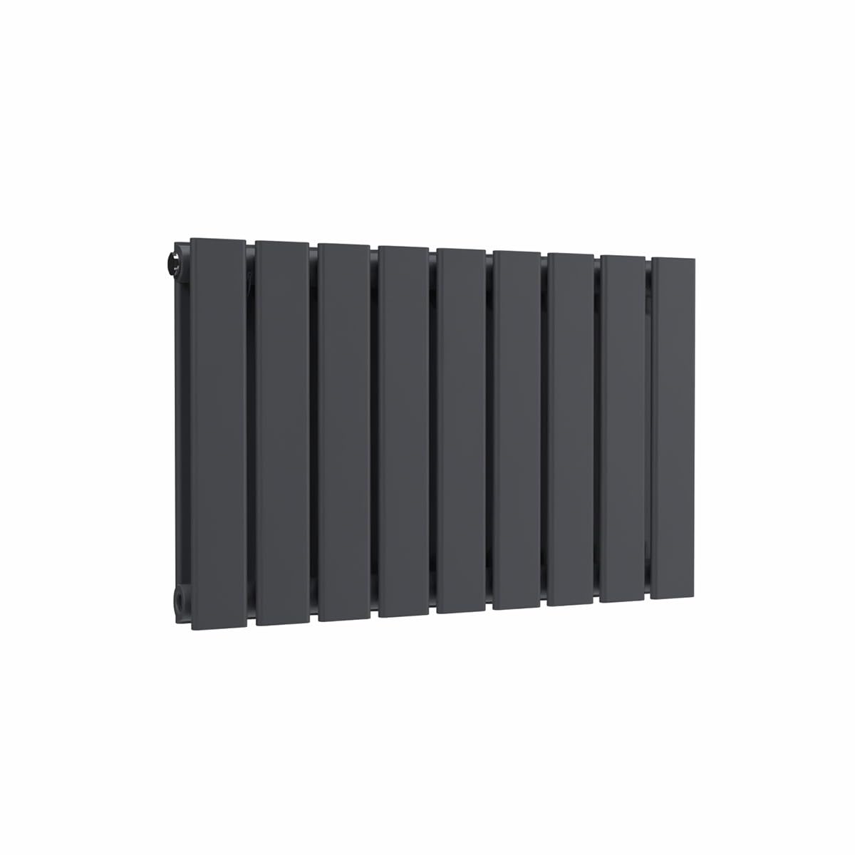 B&Q -  Flat Horizontal Radiator Anthracite Grey 400 mm X 630 mm Double.
