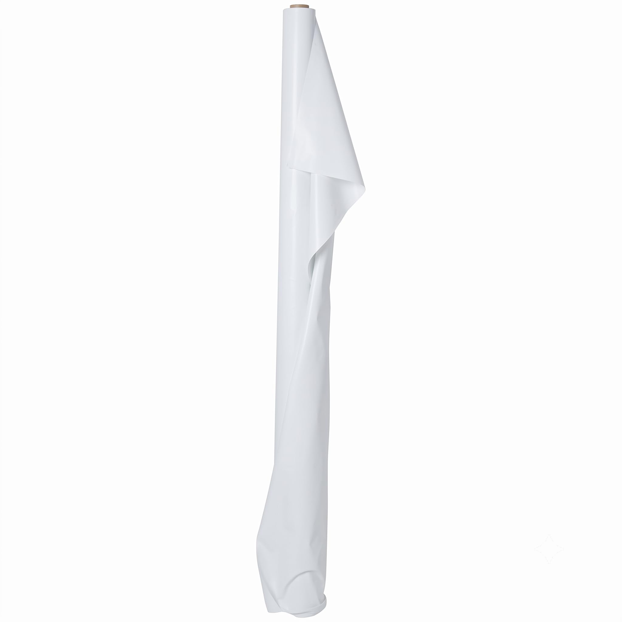 Exquisite Rollo cubretabla básico de plástico Blanco 102 cm x 183 m Rollo de Mantel de plástico – Paquete económico Rollos para Banquetes – Rollos de Mantel