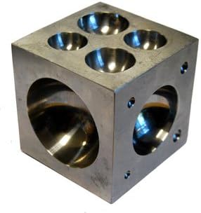 Dapping Block 2" x 2" x 2" Cube Stainless Steel Jewelry Bead Ring Craft Tool