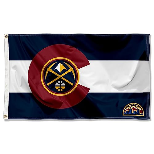 Denver Nuggets State of Colorado Indoor Outdoor Flag Banner