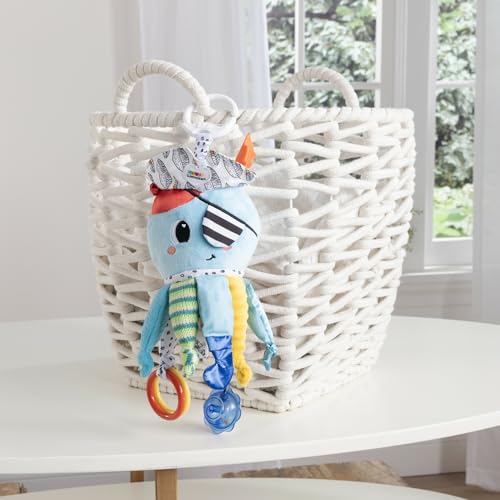 Lamaze Captain Calamari, Clip on Pram and Pushchair Newborn Baby Sensory Toy for Babies Boys and Girls from 0 to 6 Months