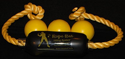 Rope Bat - The Ultimate Rope Bat Hitting System w/ 3 Smushballs - Baseball & Softball Swing Trainer, Training Tool, Batting Aid