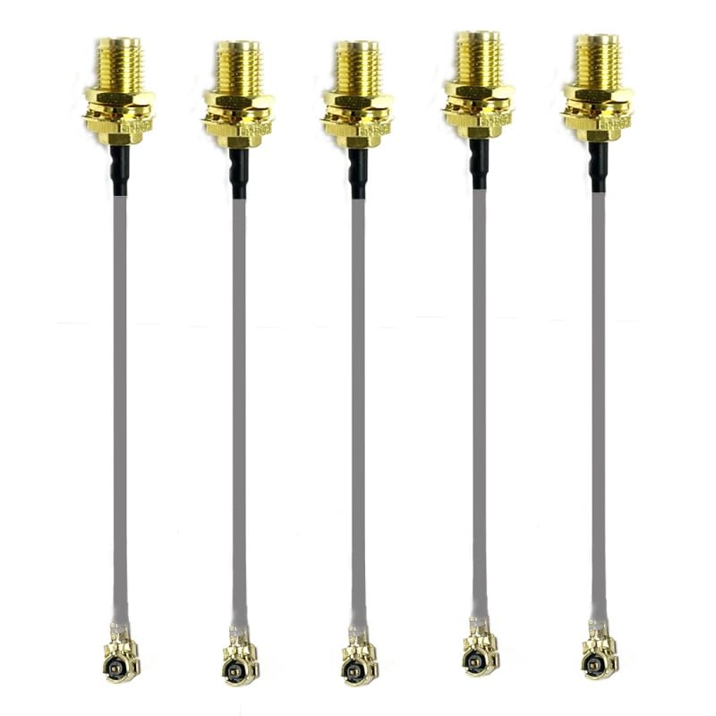10-Pack U.FL Switch RP-SMA Female to Male pin-Tail Cable 20cm for PCI Wireless Network Card Wireless Router