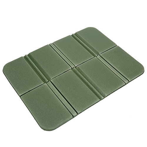 Jwthee Folding Seat Cushion, Sitting Pad for Outdoor Picnic Seat Pad Portable Lightweight Folding Mat for Camping Picnic Sitting Mat for Outside Picnic (Green)
