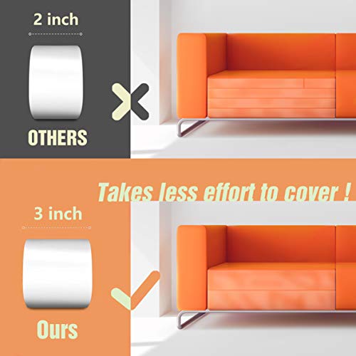 Cat Scratch Deterrent, 3 Inch x 30 Yard Transparent Double Sided Cat Training Tape, Furniture Protector for Couch, Carpet, Doors, Pet & Kid Safe