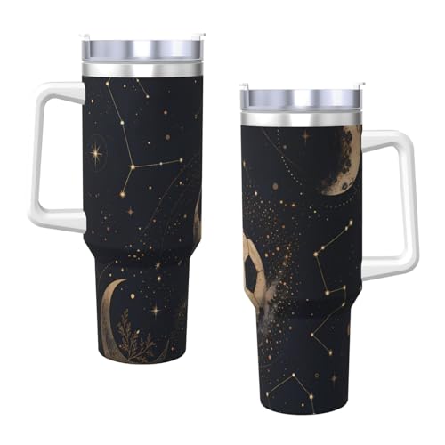 Taza de viaje Vintage Star Soccer de 40 oz ideal para el coche y el trabajo 4