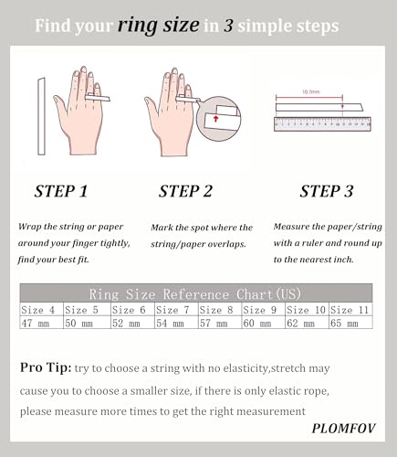 PLOMFOV Gold Plated Stackable Rings - Wedding Bands & Eternity Rings, Dainty 14K Gold Plated, Thin & Simple, Trendy Thumb Stacking Ring Pack (Size 12/11/10/9/8/7/6/5/4)4