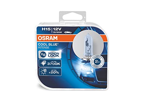 Osram Cool Blue Intense 64176CBI H15 Halogen-Headlight bulb 12V, Folding Box of 1