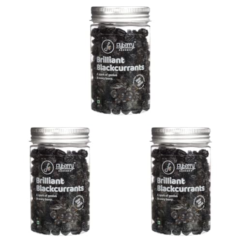 Image of Flyberry Gourmet Premium Dried Blackcurrant, 100g (Pack of 3)
