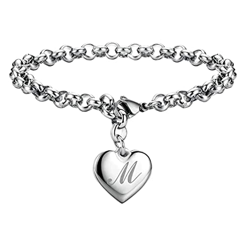Berlin Bracelet Silberarmband Kinder Friendship Tennisarmband Schlüsselanhänger Women Gliederkette Mama Armband Stein Ketten Frauen Goldarmband Personalisiert Kettenarmband Rosegold Damenarmband, M,