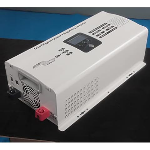 Genway 6000W Hybrid Wechselrichter Eingebaut 50A 60A MPPT Solarladeregler 24V 48V auf 230V 240VAC Spannungswandler Konverter Reine Sinus Welle Netzunabhängig Solar Wechselrichter Cover
